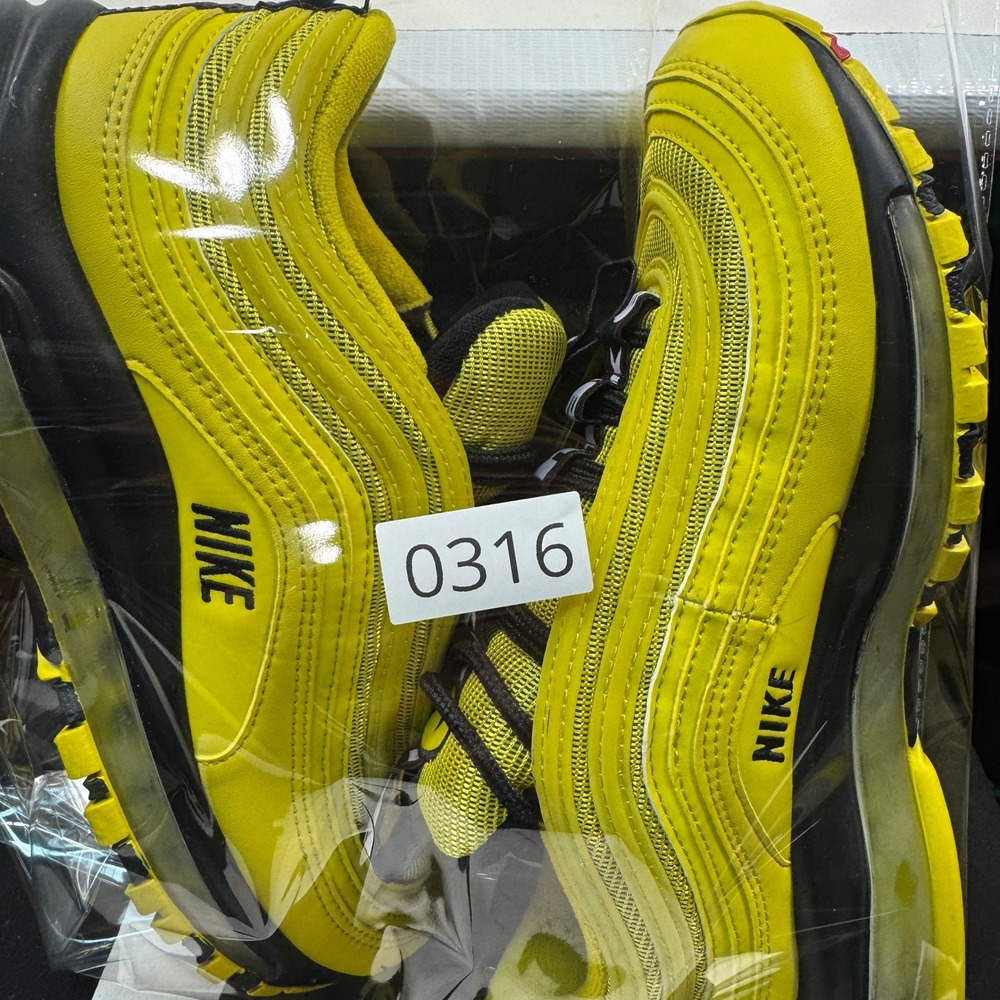 Nike Air Max 97 GS Yellow Black Running Shoes‎ Youth 6Y - Picture 10 of 10